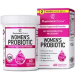 Prebiotics & Probiotics for Women - Science Backed ProCran - Organic Prebiotics, 50 Billion CFU, D-Mannose & Cranberry for Digestive, Immune, Feminine Health, Soy & Dairy Free, 60 Vegan Capsules